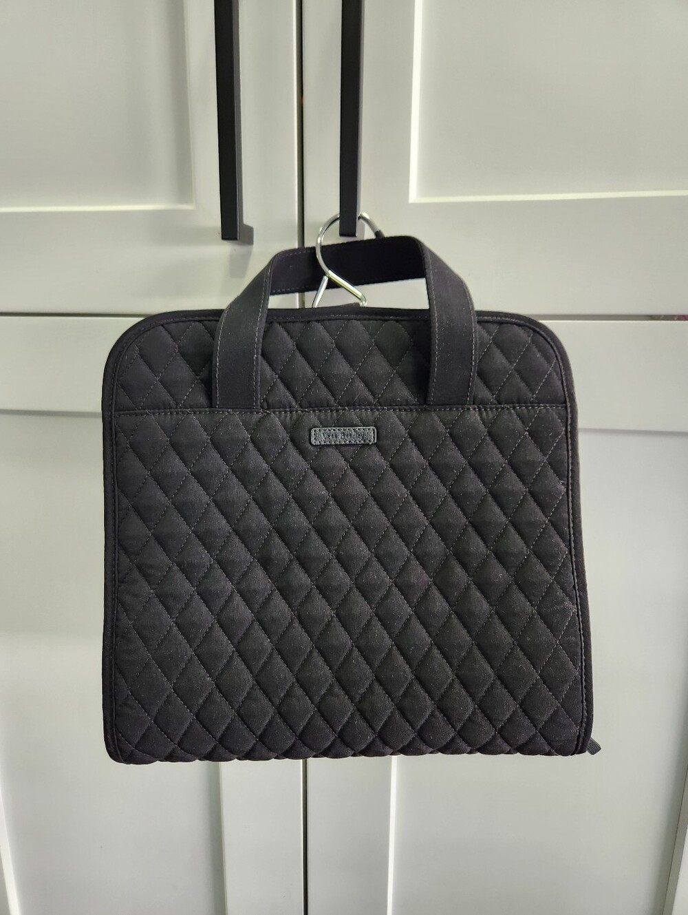NWT Vera Bradley Black Quilted Hanging Organizer Travel